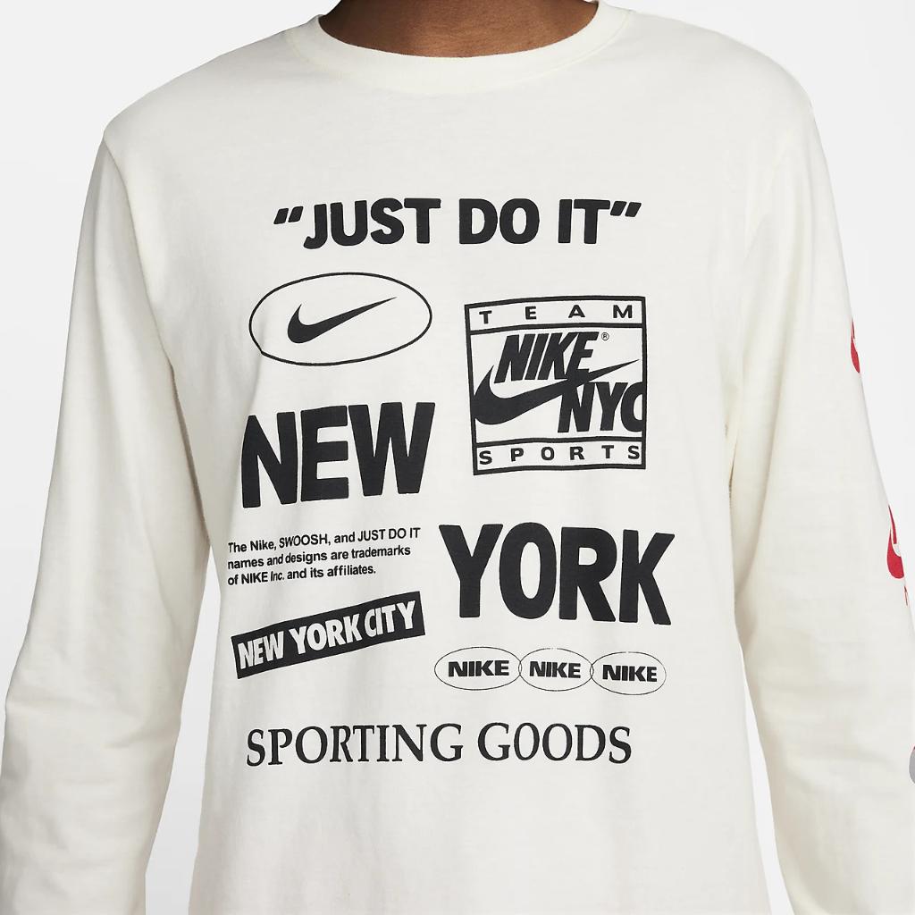 Nike Sportswear Men&#039;s Long-Sleeve Graphic Tee FZ2865-110