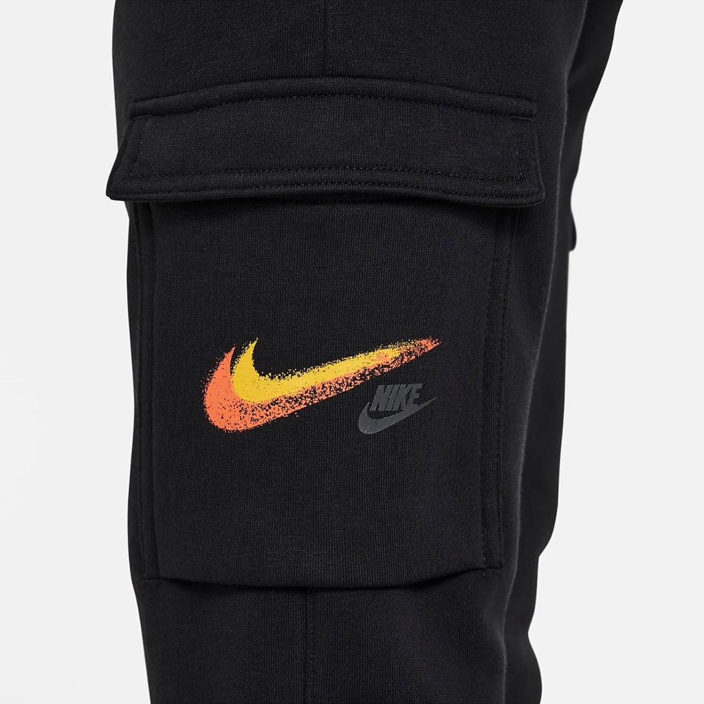 Nike Sportswear Big Kids&#039; (Boys&#039;) Fleece Graphic Cargo Pants FZ4718-010
