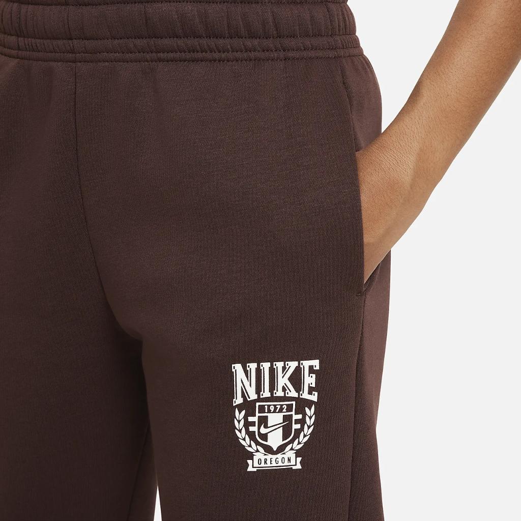 Nike Sportswear Big Kids&#039; (Girls&#039;) Oversized Fleece Pants FZ4720-227
