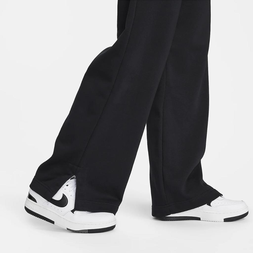 Nike Sportswear Women&#039;s High-Waisted Wide-Leg Fleece Pants FZ4732-010