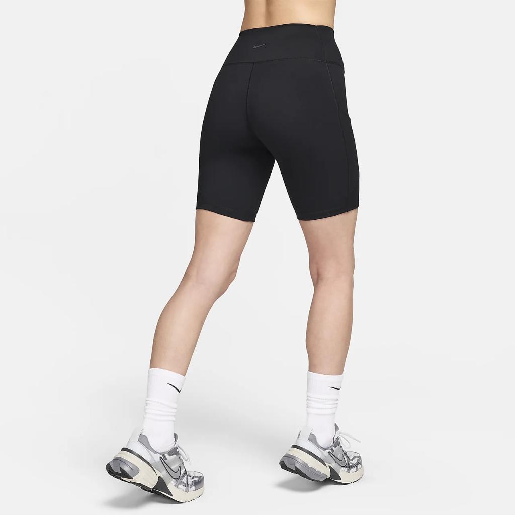 Nike One Women&#039;s High-Waisted 8&quot; Biker Shorts with Pockets FZ6758-010