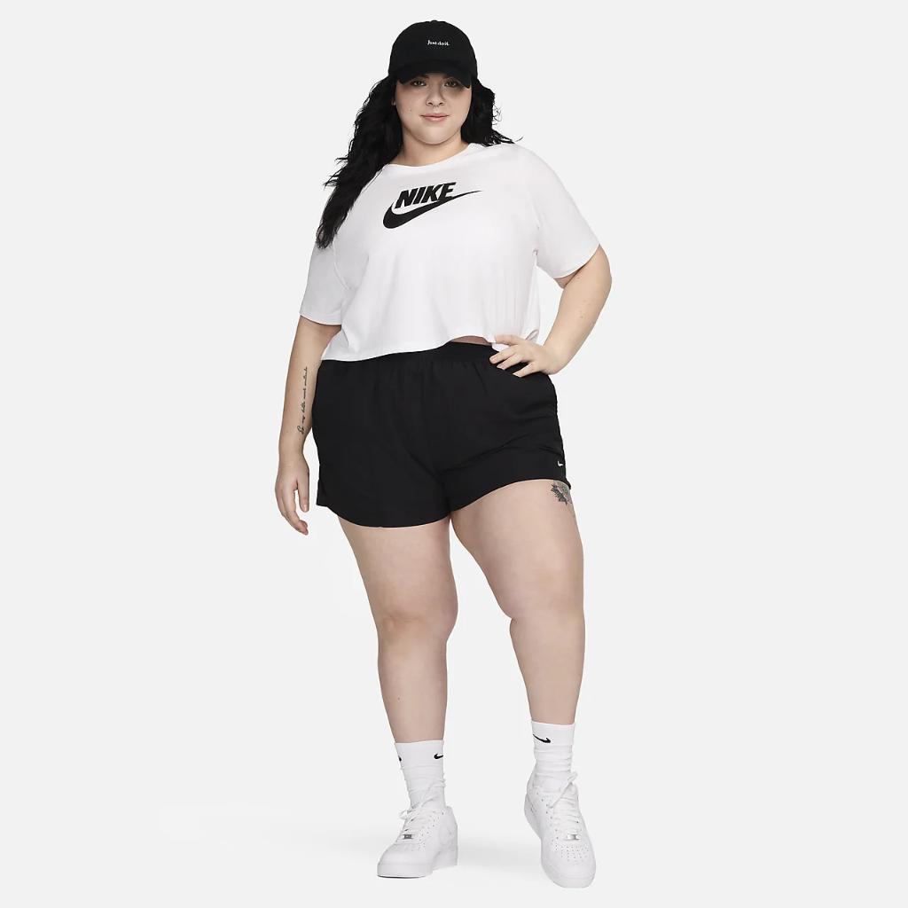 Nike Sportswear Essential Women&#039;s Cropped Logo T-Shirt (Plus Size) FZ8902-100