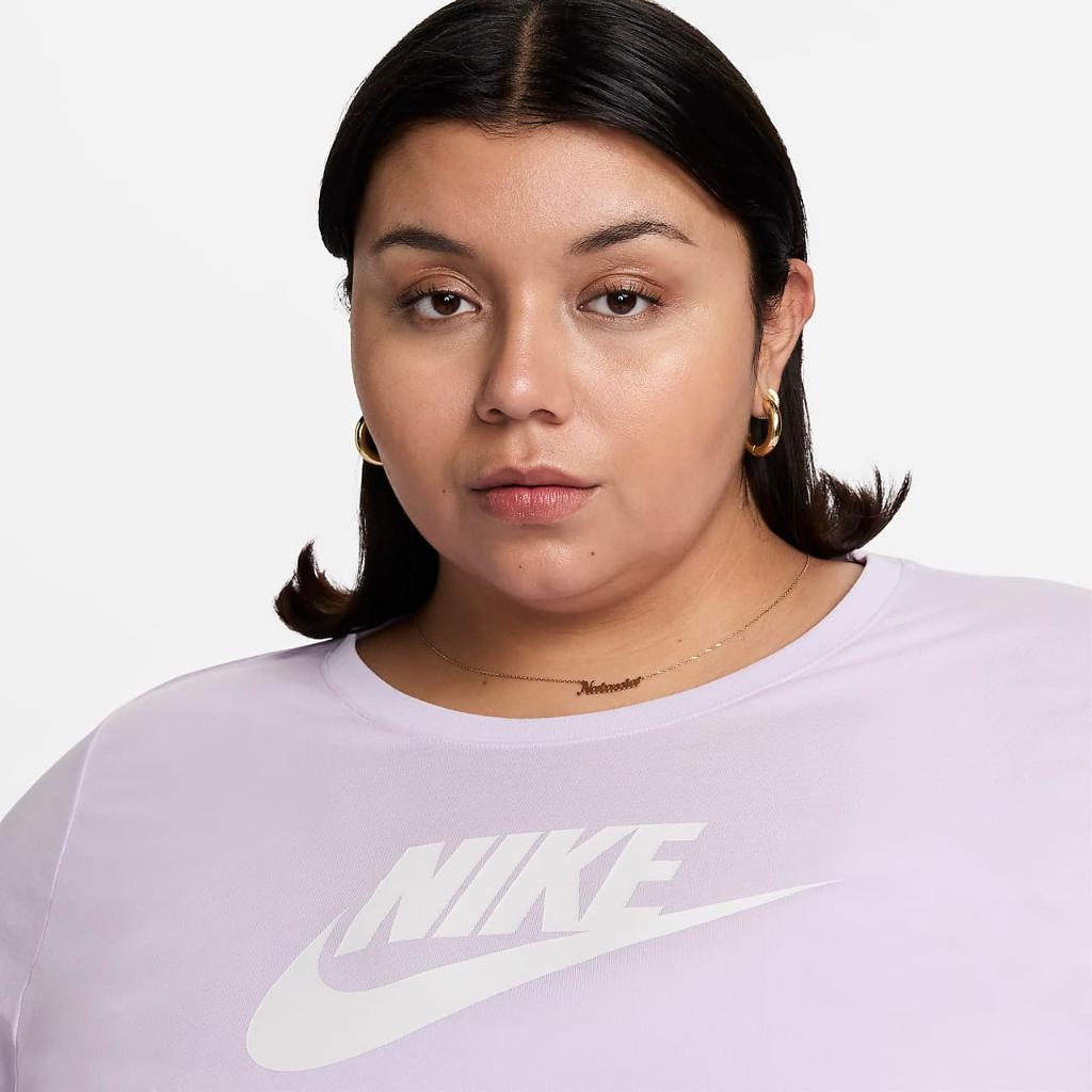 Nike Sportswear Essential Women&#039;s Cropped Logo T-Shirt (Plus Size) FZ8902-525