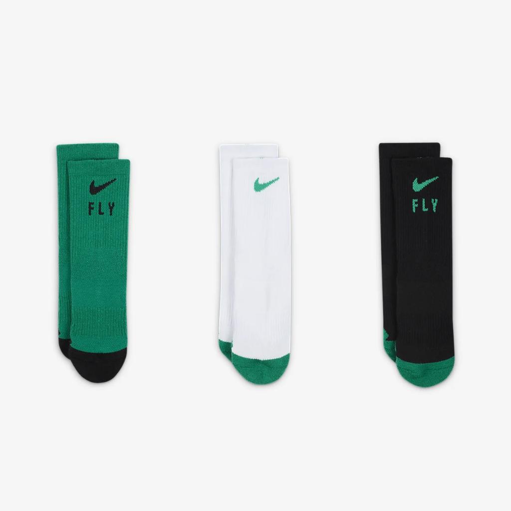 Nike Little Kids&#039; Elite Crew Socks (3 Pairs) GN0767-E6Z