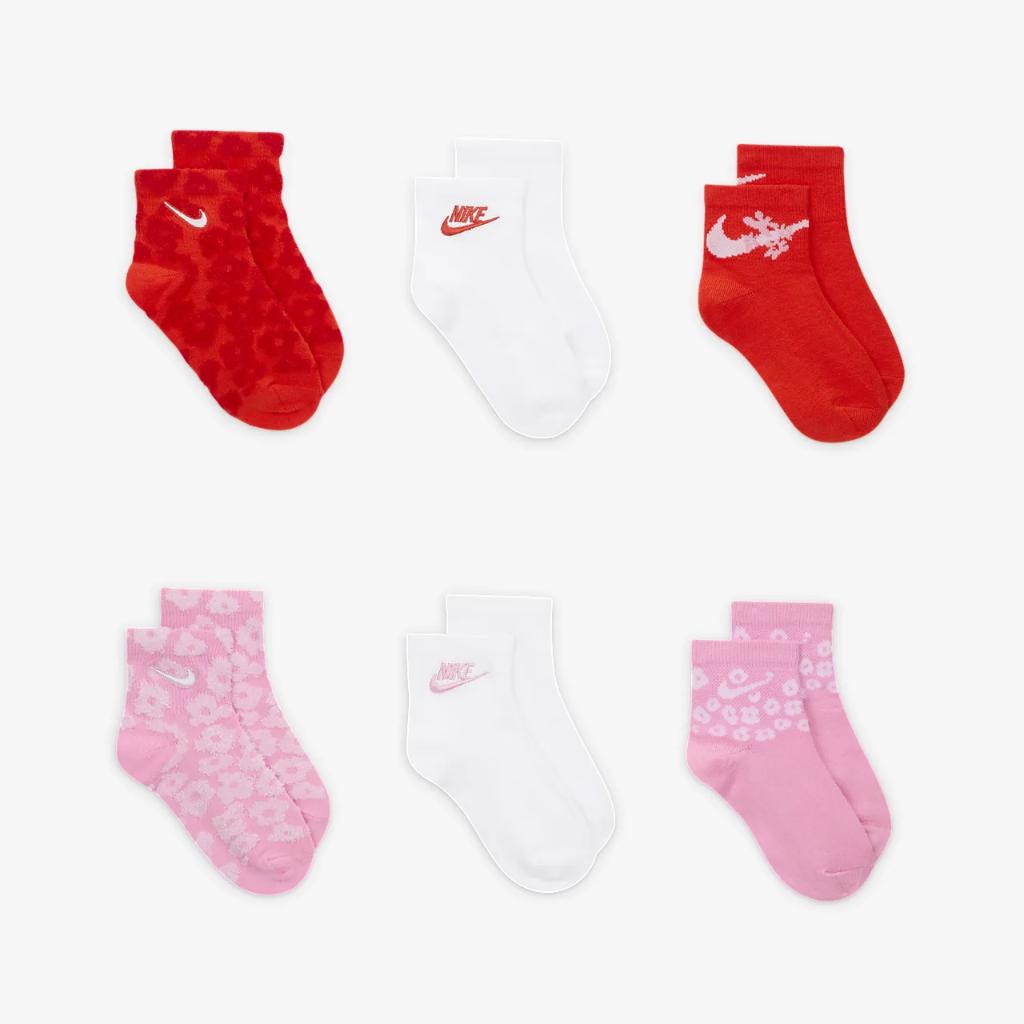 Nike Little Kids&#039; Fashion Ankle Socks (6 Pairs) GN1055-R7O