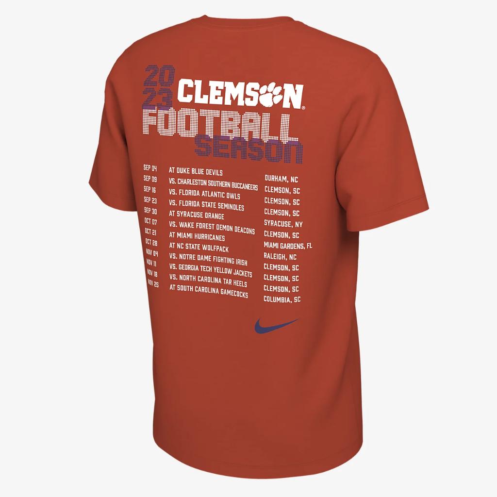 Clemson Schedule Men&#039;s Nike College T-Shirt HF4091-891