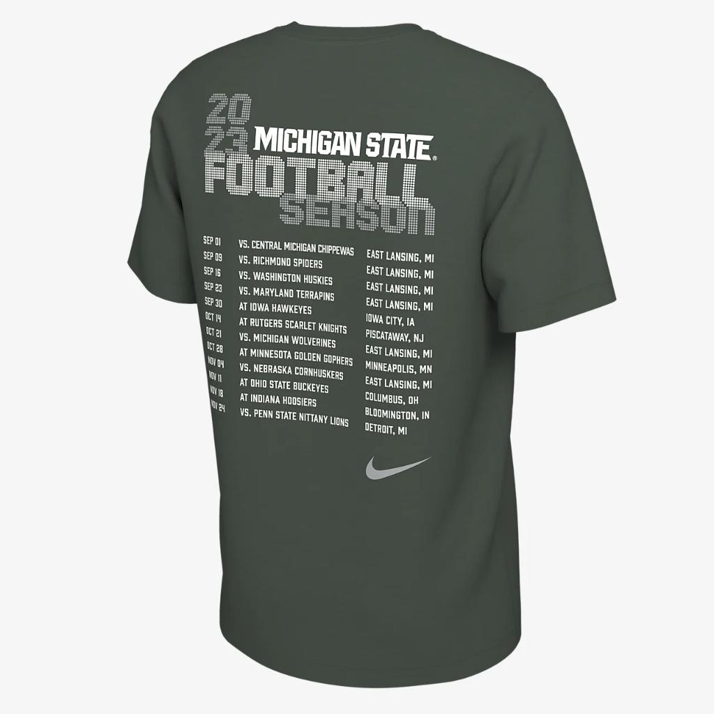 Michigan State Schedule Men&#039;s Nike College T-Shirt HF4101-323