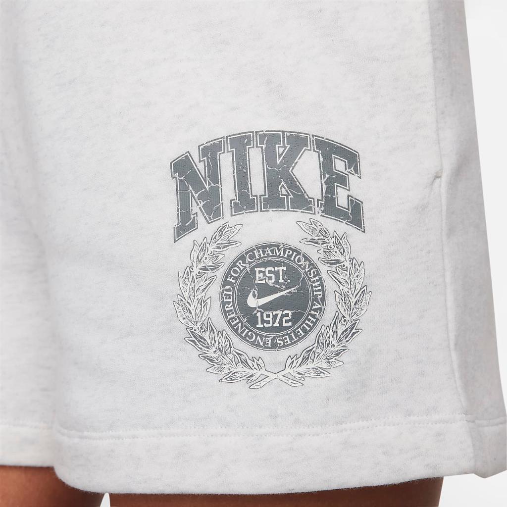 Nike Sportswear Club Fleece Women&#039;s Mid-Rise Graphic Shorts HF4506-051