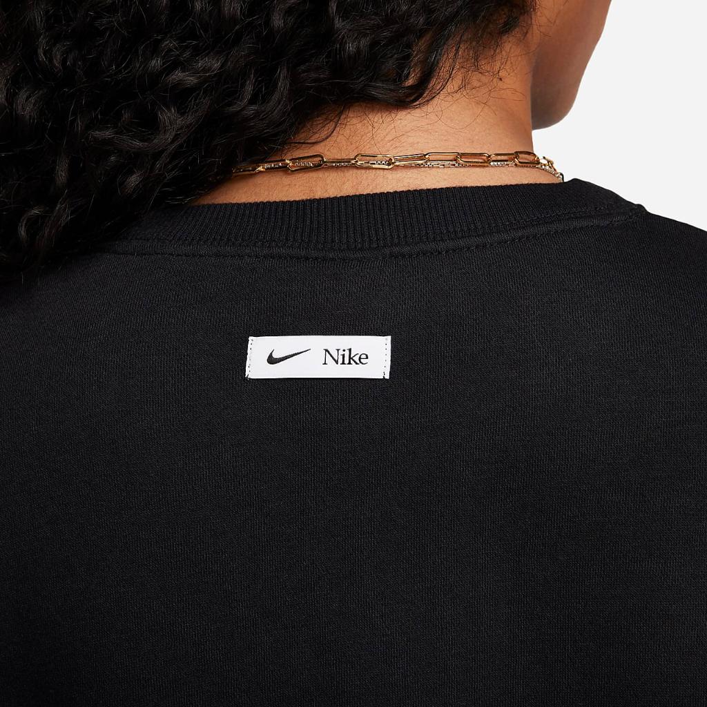 Nike Sportswear Phoenix Fleece Women&#039;s Oversized Cropped Crew-Neck Sweatshirt HF4511-010