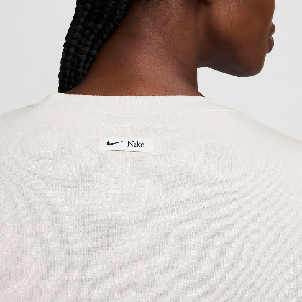 Nike Sportswear Phoenix Fleece Women&#039;s Oversized Cropped Crew-Neck Sweatshirt HF4511-104