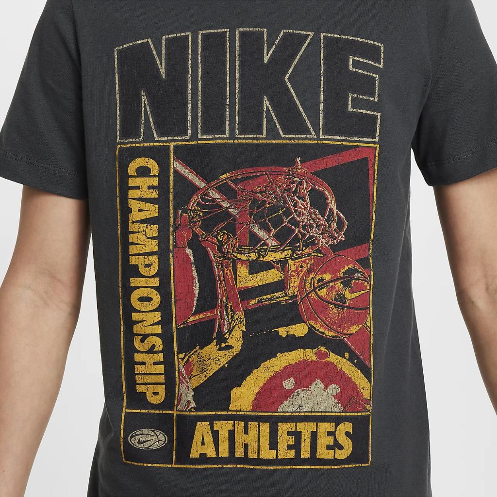 Nike Sportswear Big Kids&#039; Crew-Neck T-Shirt HQ2320-045