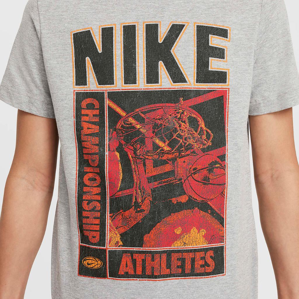 Nike Sportswear Big Kids&#039; Crew-Neck T-Shirt HQ2320-063