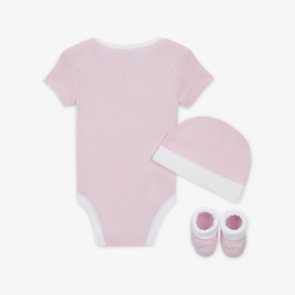 Nike Baby (6-12M) Bodysuit, Hat and Booties Box Set MN0072-A9Y
