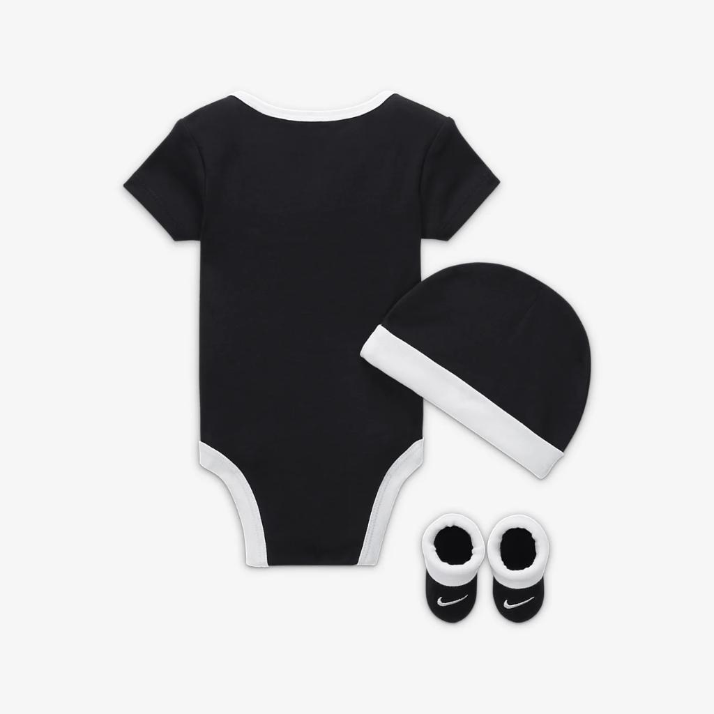 Nike Baby (6-12M) Bodysuit, Hat and Booties Box Set MN0072-F00