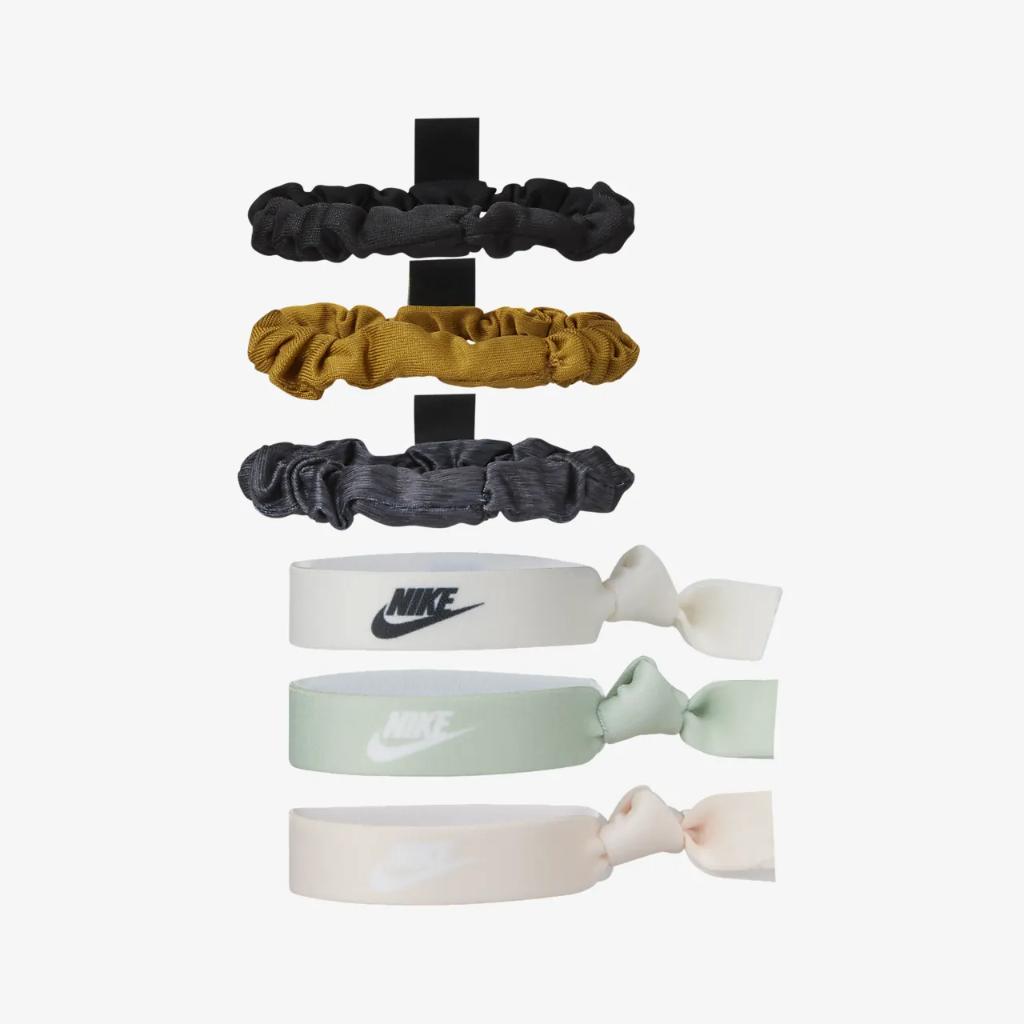 Nike Velvet and Elastic Hairbands (6-Pack) N1003666-041