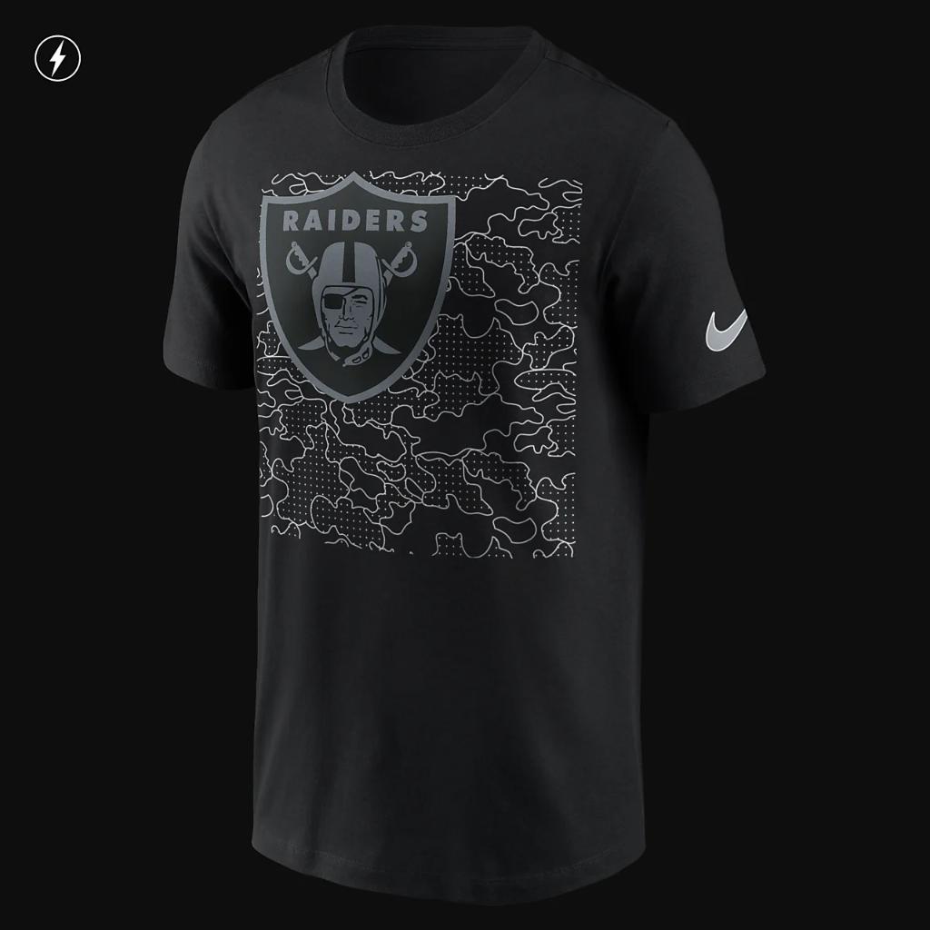 Nike RFLCTV Logo (NFL Las Vegas Raiders) Men&#039;s T-Shirt N19900A8D-01Z