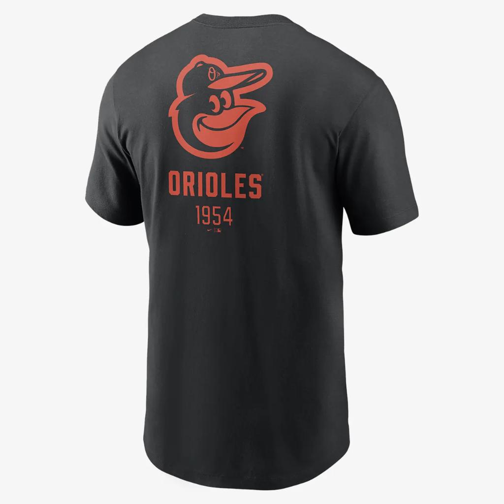 Baltimore Orioles Large Logo Back Stack Men&#039;s Nike MLB T-Shirt N19900AOLELVQ-00A