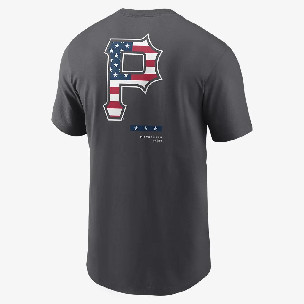 Pittsburgh Pirates Americana Men&#039;s Nike MLB T-Shirt N19906FPTB-3P7