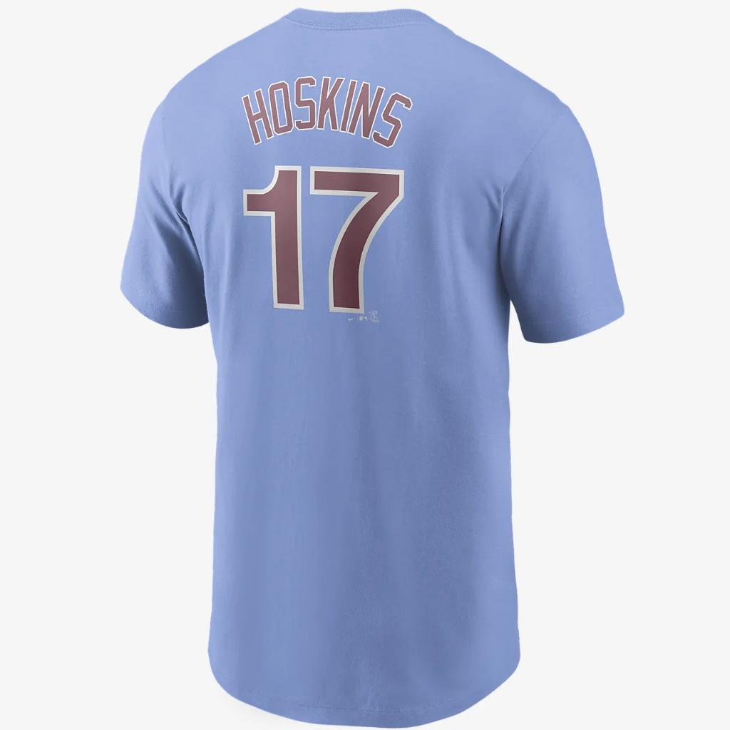 MLB Philadelphia Phillies (Rhys Hoskins) Men&#039;s T-Shirt N1994EYPP3-BKA