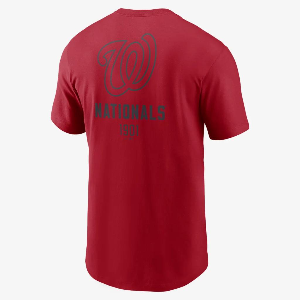 Washington Nationals Large Logo Back Stack Men&#039;s Nike MLB T-Shirt N19962QWTLLVQ-62Q