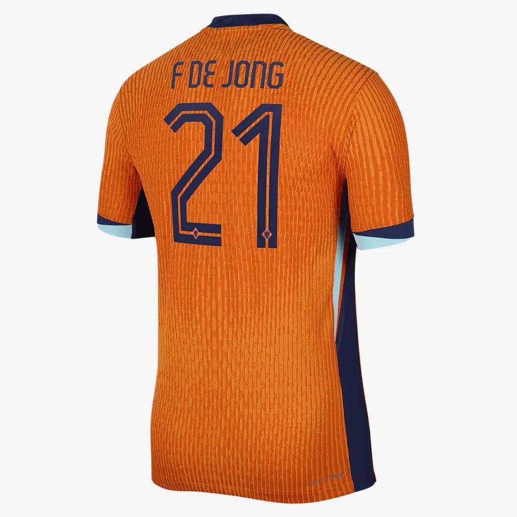 Frenkie de Jong Netherlands National Team 2024 Match Home Men&#039;s Nike Dri-FIT ADV Soccer Jersey N201351096-NED