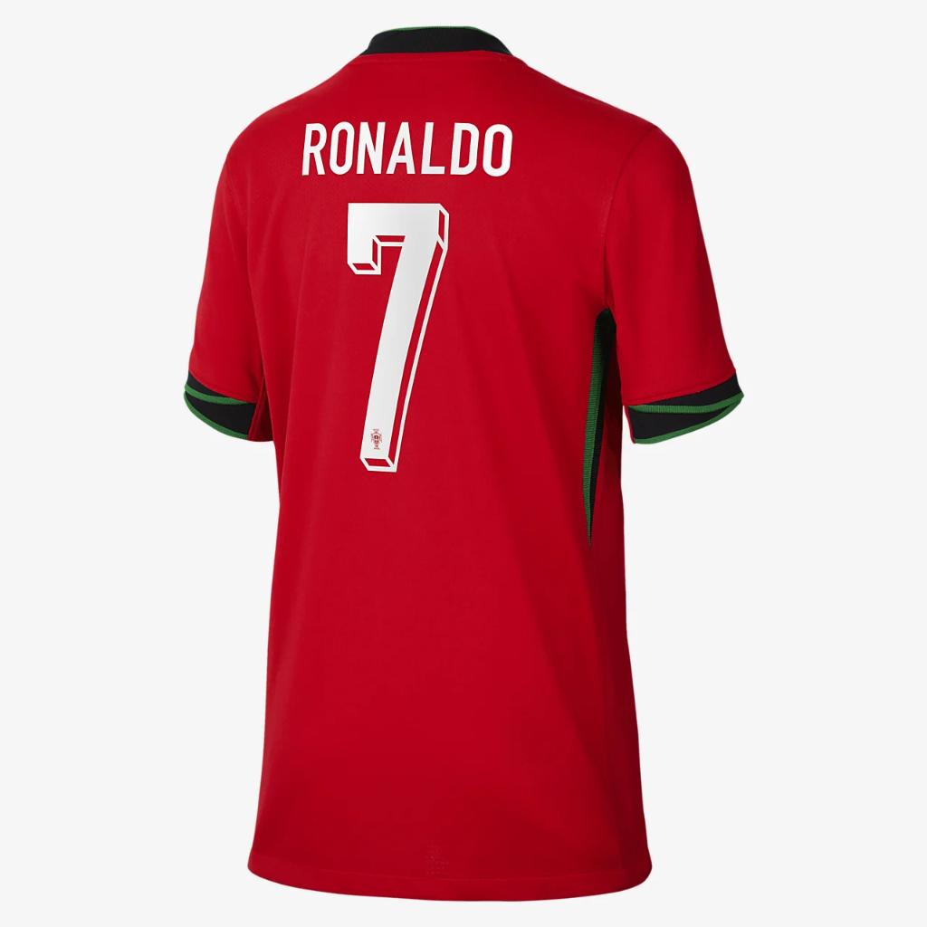 Cristiano Ronaldo Portugal National Team 2024 Stadium Home Big Kids&#039; Nike Dri-FIT Soccer Jersey N201351109-FPF