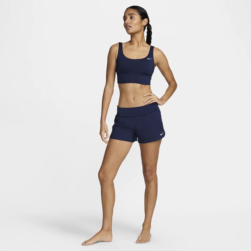 Nike Essential Women&#039;s Scoop Neck Midkini Swim Top NESSA229-440