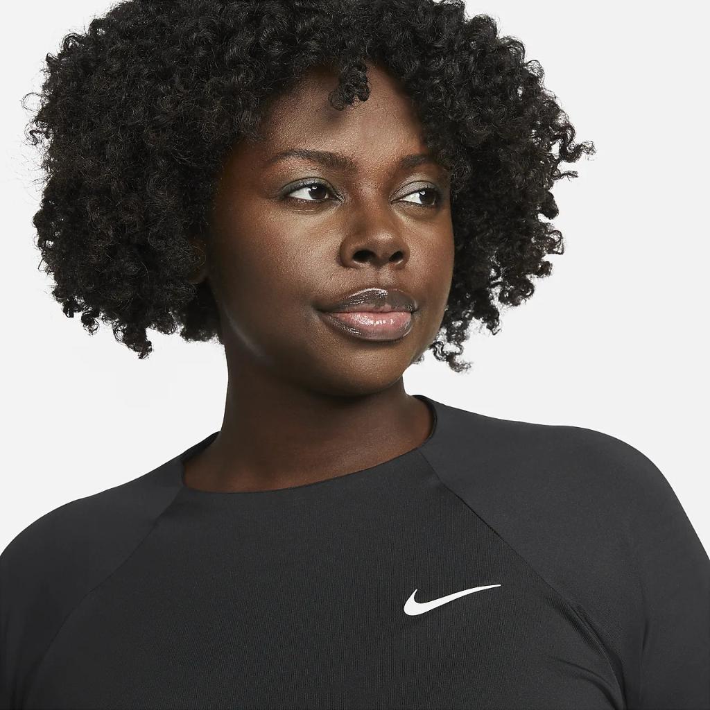 Nike Essential Dri-FIT Women&#039;s Long-Sleeve Hydroguard Swim Top NESSA376-001