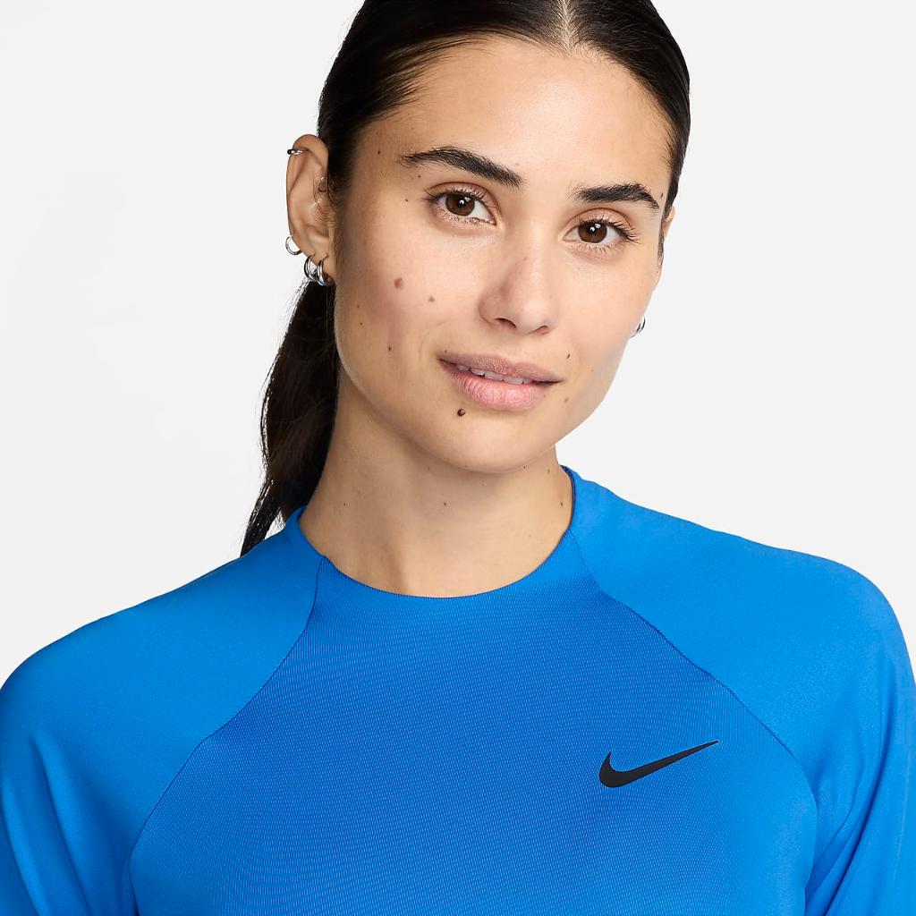 Nike Essential Women&#039;s Long-Sleeve Hydroguard Swim Shirt NESSA386-458