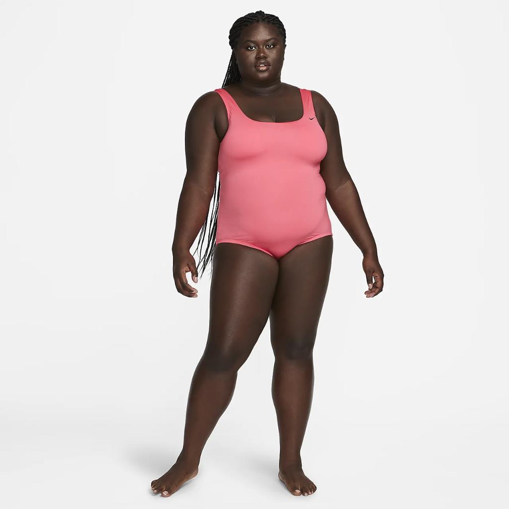 Nike Essential Women&#039;s U-Back 1-Piece Swimsuit (Plus Size) NESSB227-683