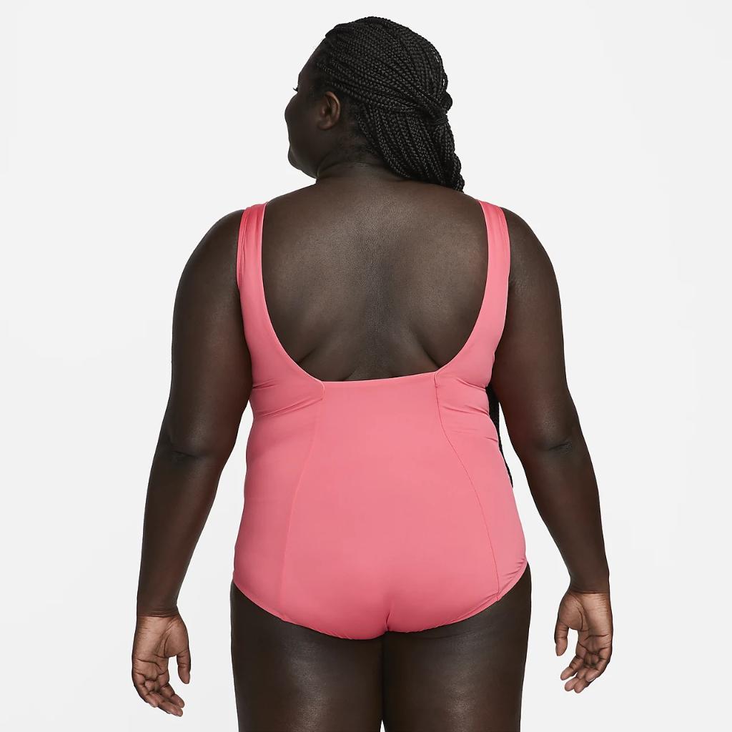 Nike Essential Women&#039;s U-Back 1-Piece Swimsuit (Plus Size) NESSB227-683