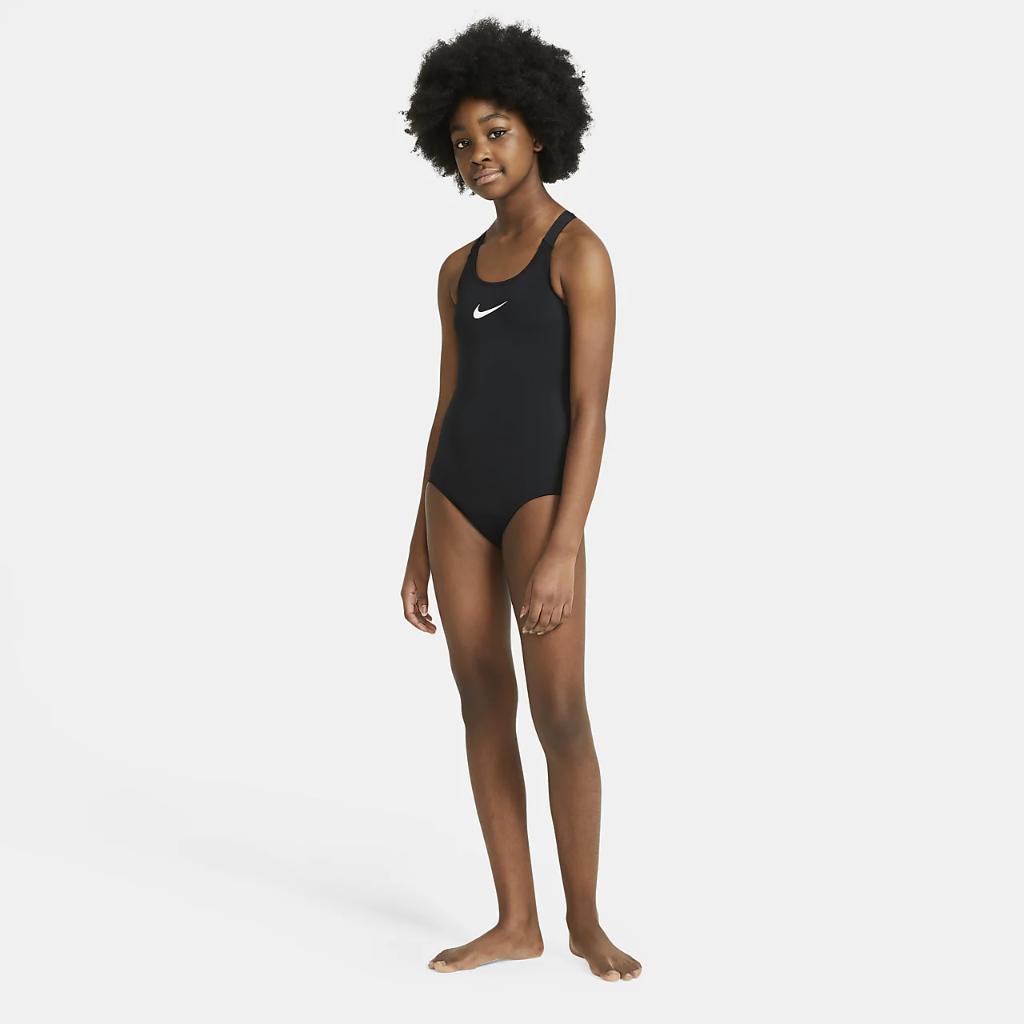 Nike Essential Big Kids&#039; (Girls&#039;) Racerback 1-Piece Swimsuit NESSB711-001