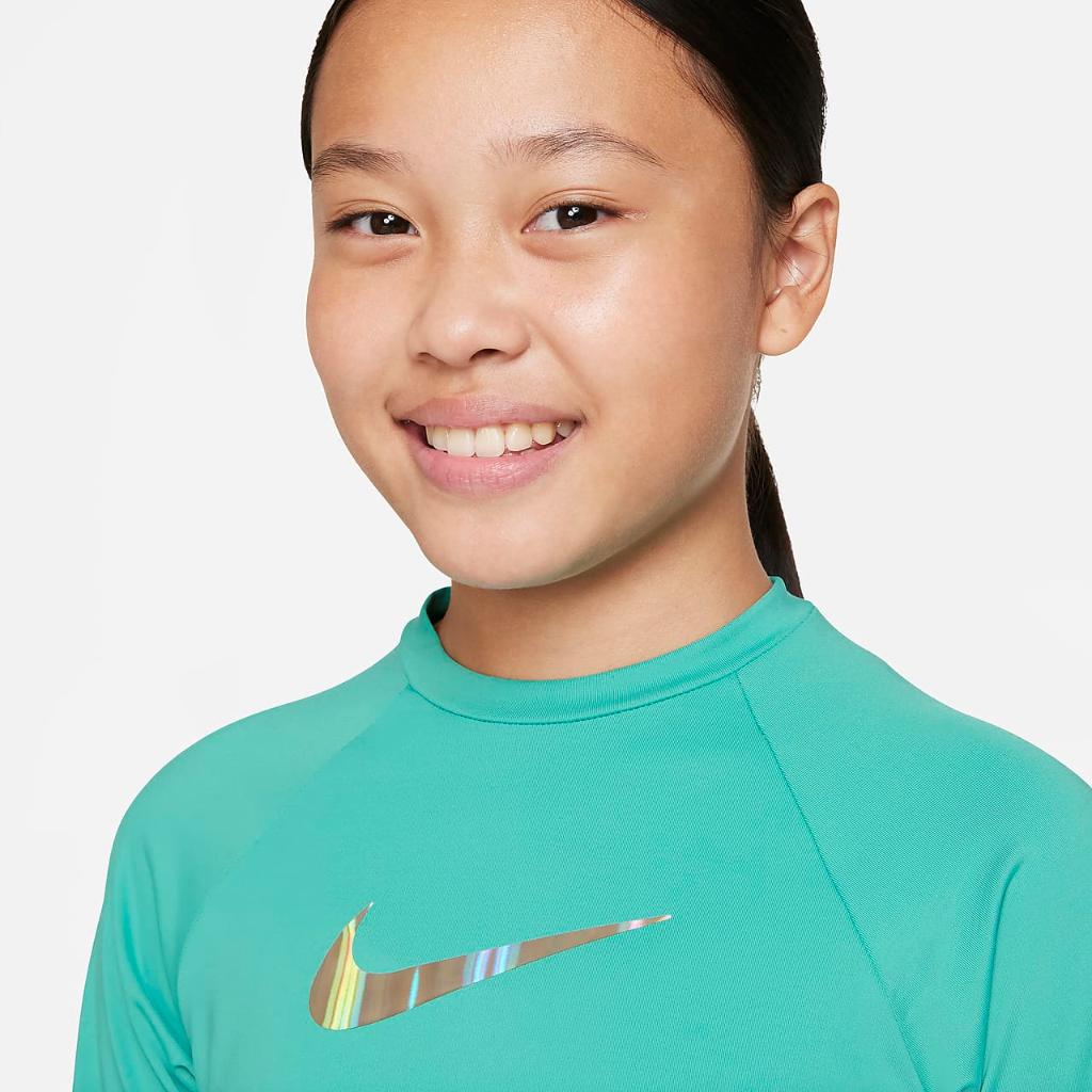 Nike Swoosh Big Kids&#039; (Girls&#039;) Long Sleeve Hydroguard NESSB747-339