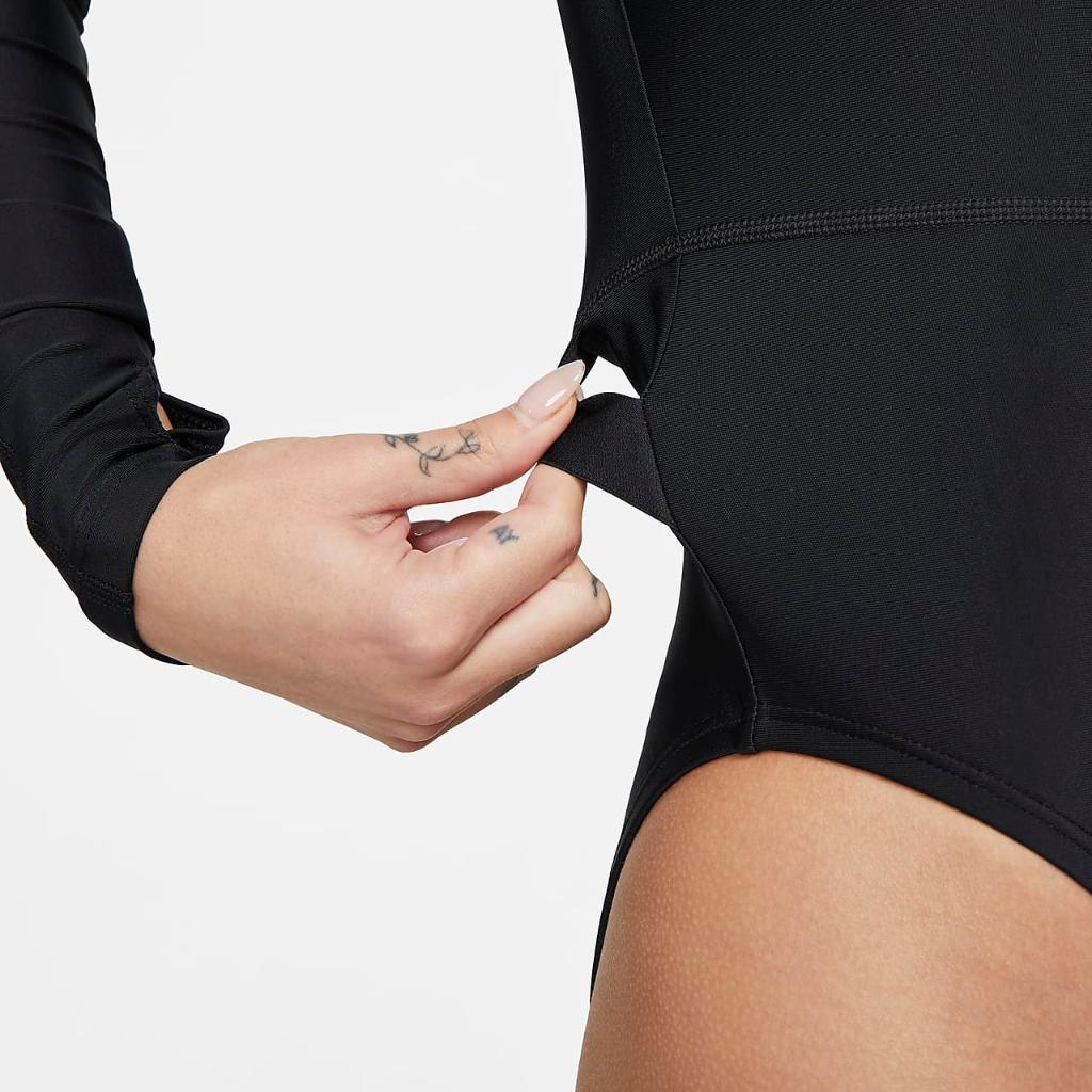 Nike Fusion Women&#039;s Long-Sleeve One-Piece Swimsuit NESSD186-001