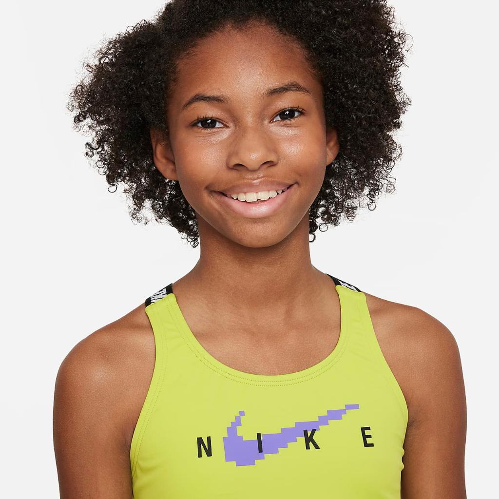 Nike Big Kids&#039; (Girls&#039;) Swim Cross-Back Midkini Set NESSD724-327