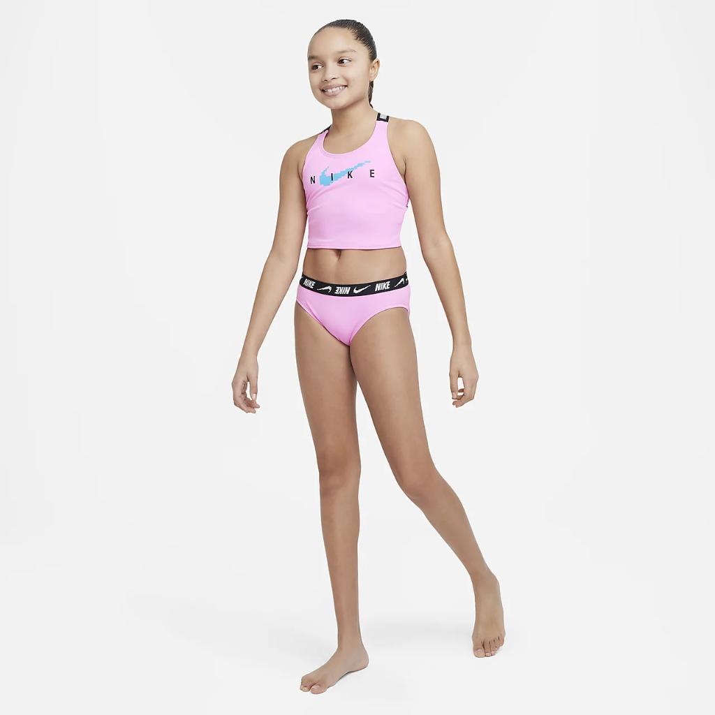 Nike Big Kids&#039; (Girls&#039;) Swim Cross-Back Midkini Set NESSD724-670