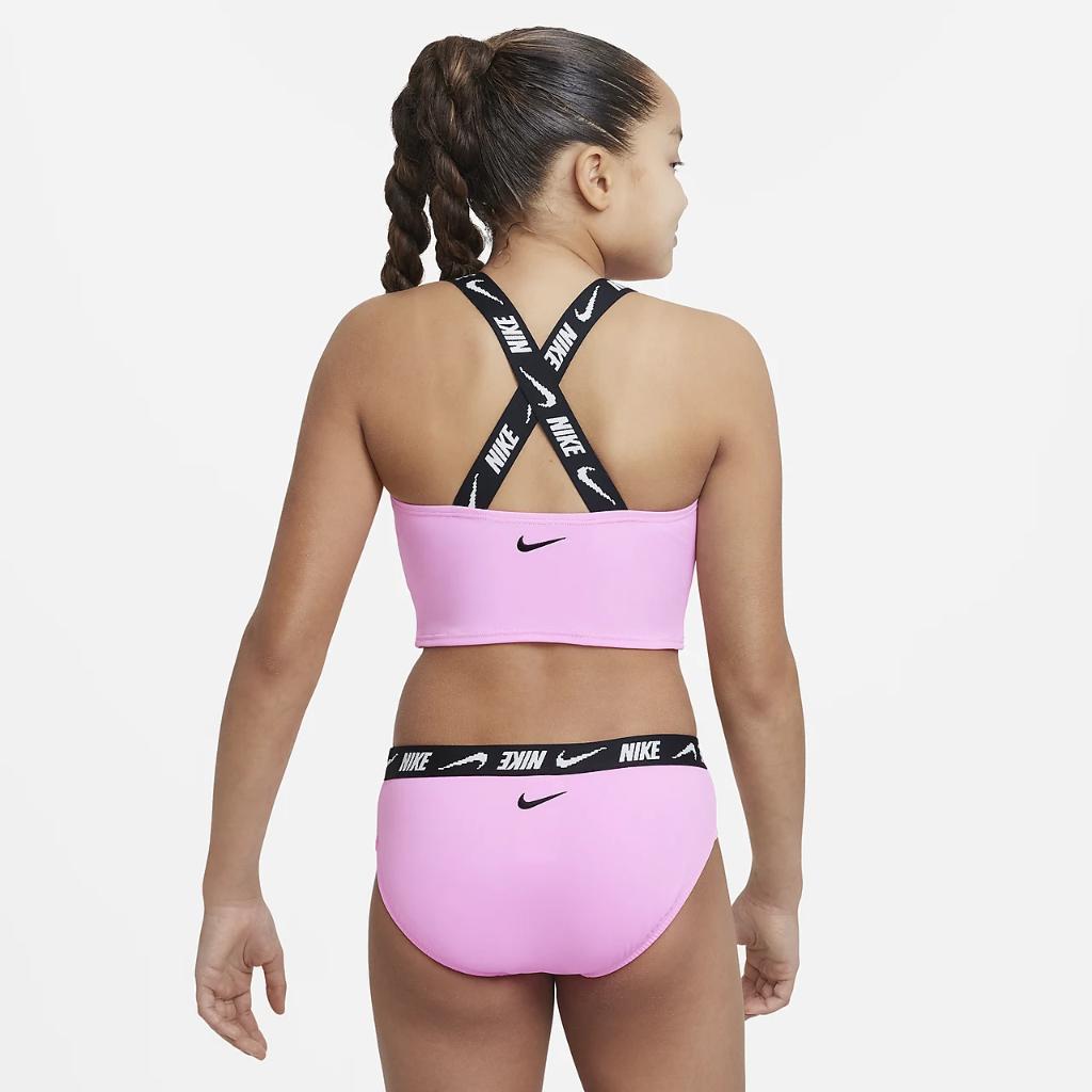 Nike Big Kids&#039; (Girls&#039;) Swim Cross-Back Midkini Set NESSD724-670