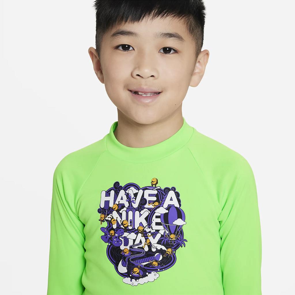Nike Dri-FIT Little Kids&#039; (Boys&#039;) Long-Sleeve Swim Hydroguard NESSD866-370