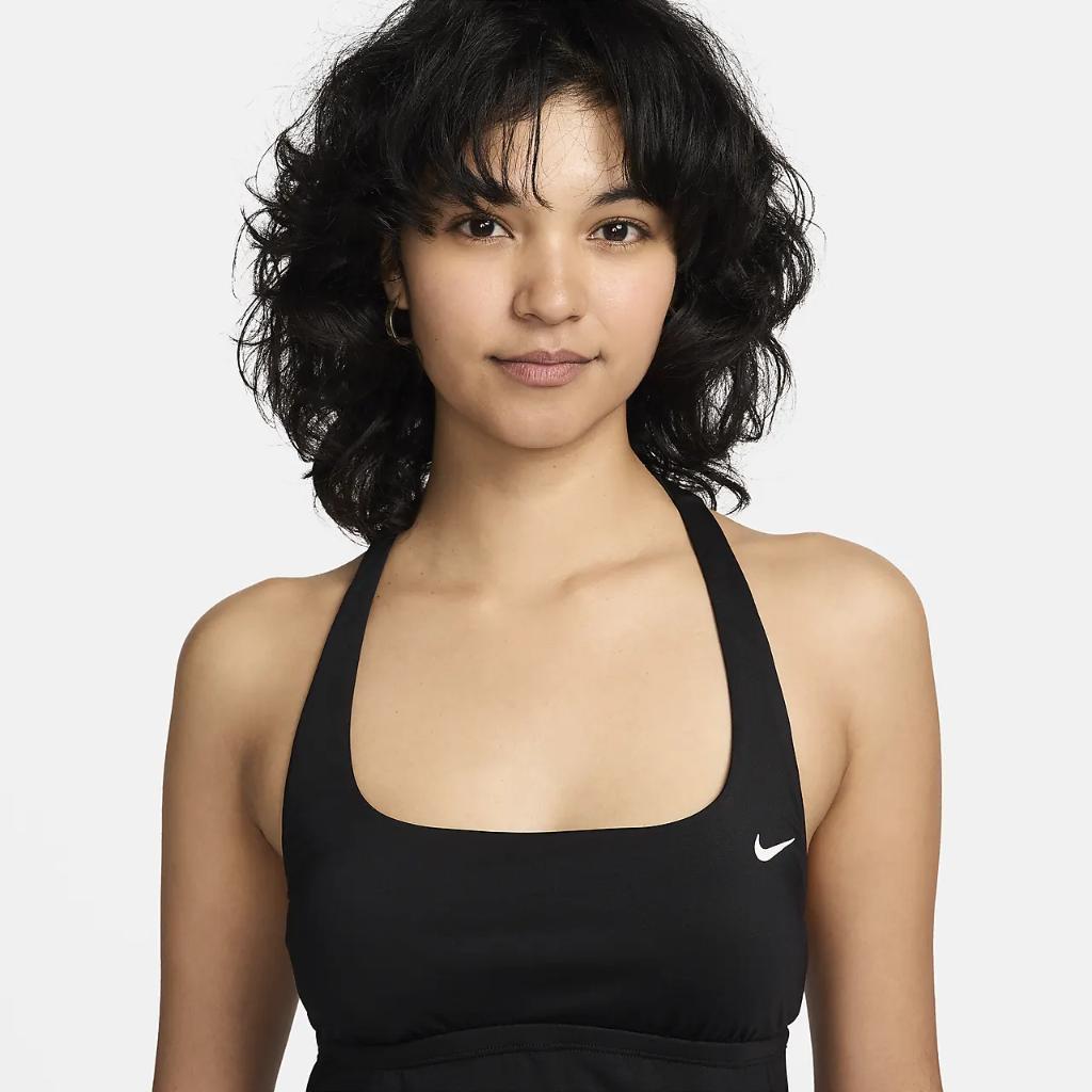 Nike Swim Essential Women&#039;s Square-Neck Tankini Top NESSE304-001