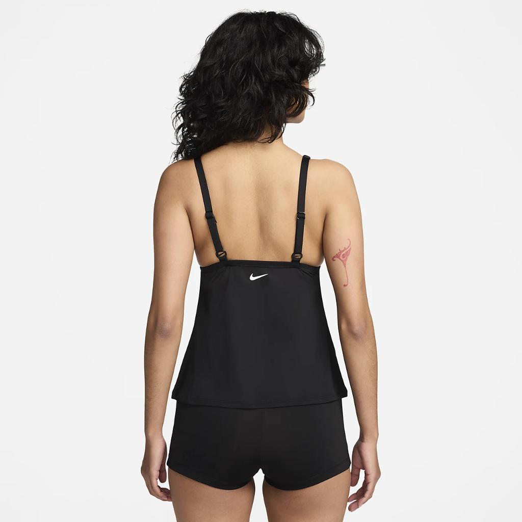 Nike Swim Essential Women&#039;s V-Neck Tankini Top NESSE306-001