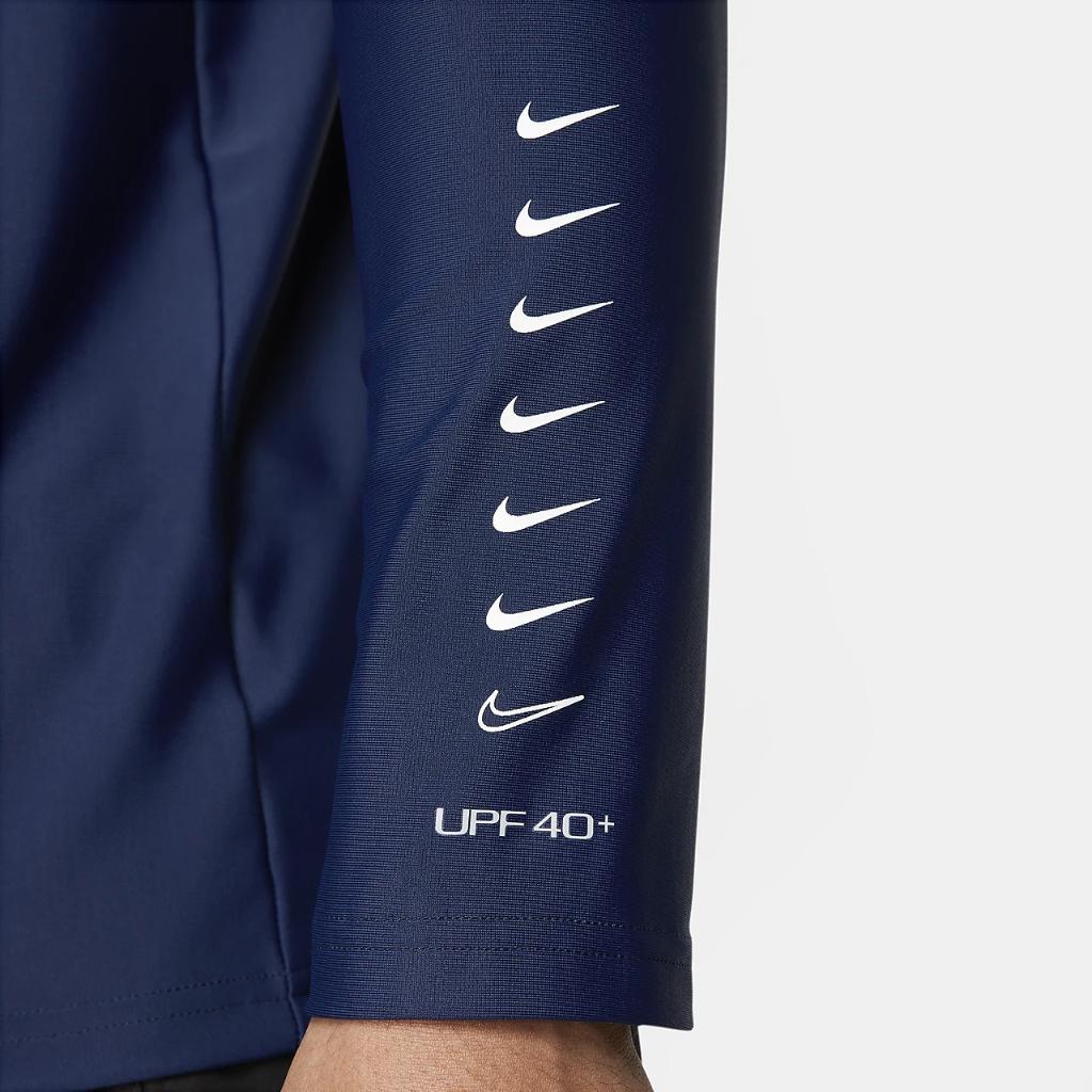 Nike Swim 3-D Men&#039;s Long-Sleeve Full-Zip Hydroguard NESSE556-440