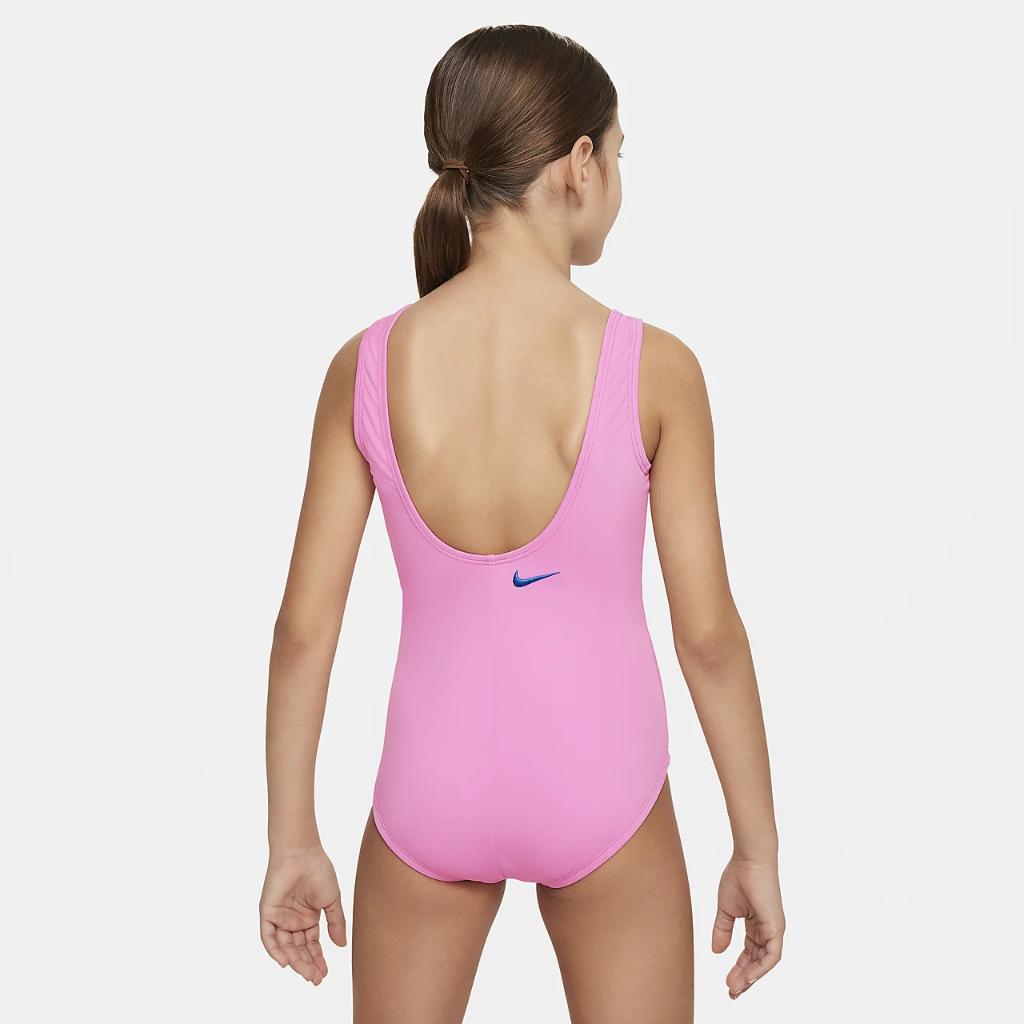 Nike Swim Big Kids&#039; (Girls&#039;) U-Back One-Piece Swimsuit NESSE724-652