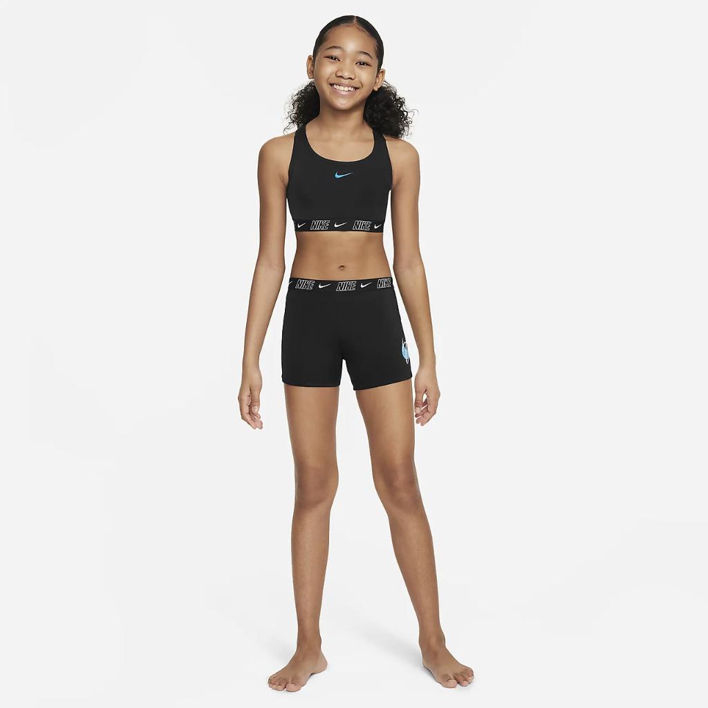 Nike Swim Big Kids&#039; (Girls&#039;) Racerback Bikini &amp; Shorts Set NESSE727-001