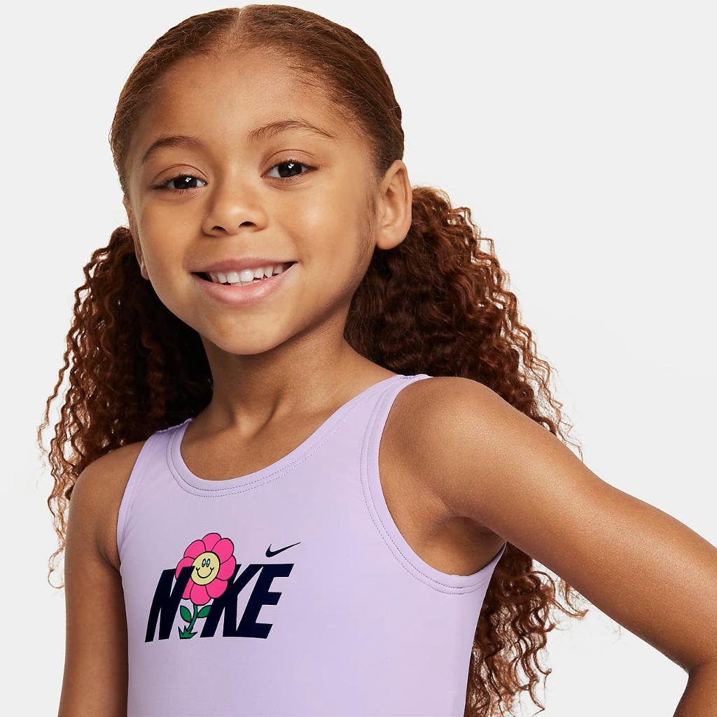 Nike Swim Little Kids&#039; (Girls&#039;) U-Back One-Piece Swimsuit NESSE769-594