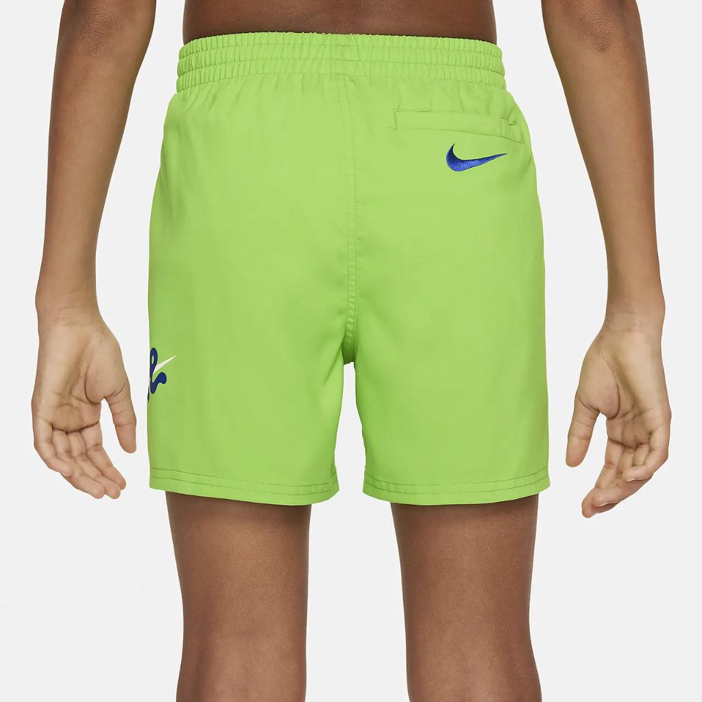 Nike Swim Scribble Big Kids&#039; (Boys&#039;) 4&quot; Volley Shorts NESSE806-335