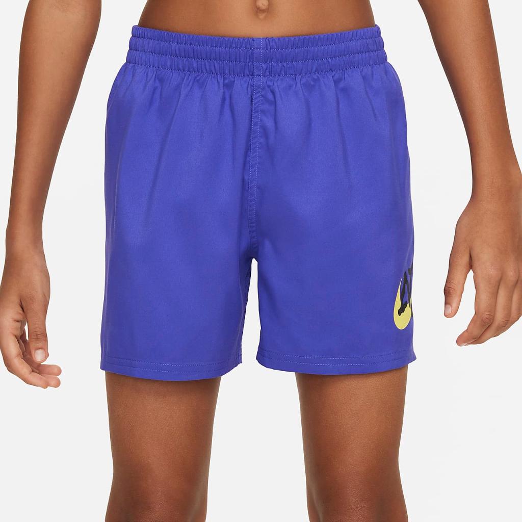 Nike Swim Scribble Big Kids&#039; (Boys&#039;) 4&quot; Volley Shorts NESSE806-504
