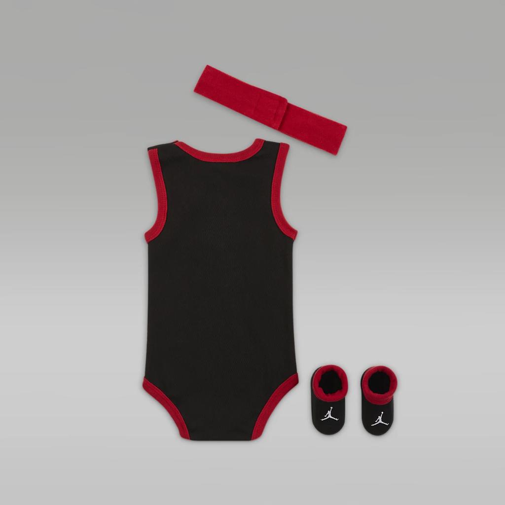 Jordan 3-Piece Mesh Jersey Bodysuit Box Set Baby 3-Piece Bodysuit Box Set NJ0598-023