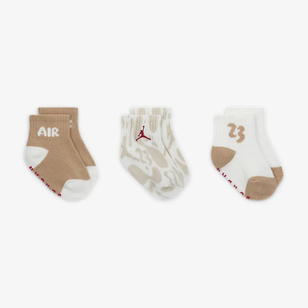 Jordan Lil&#039; Champ Gripper Socks (3 Pairs) Baby (3-6M) Gripper Socks NJ0607-X0L