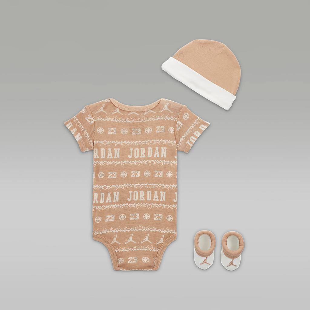 Jordan MJ Holiday 3-Piece Boxed Set Baby Bodysuit Set NJ0641-X0L