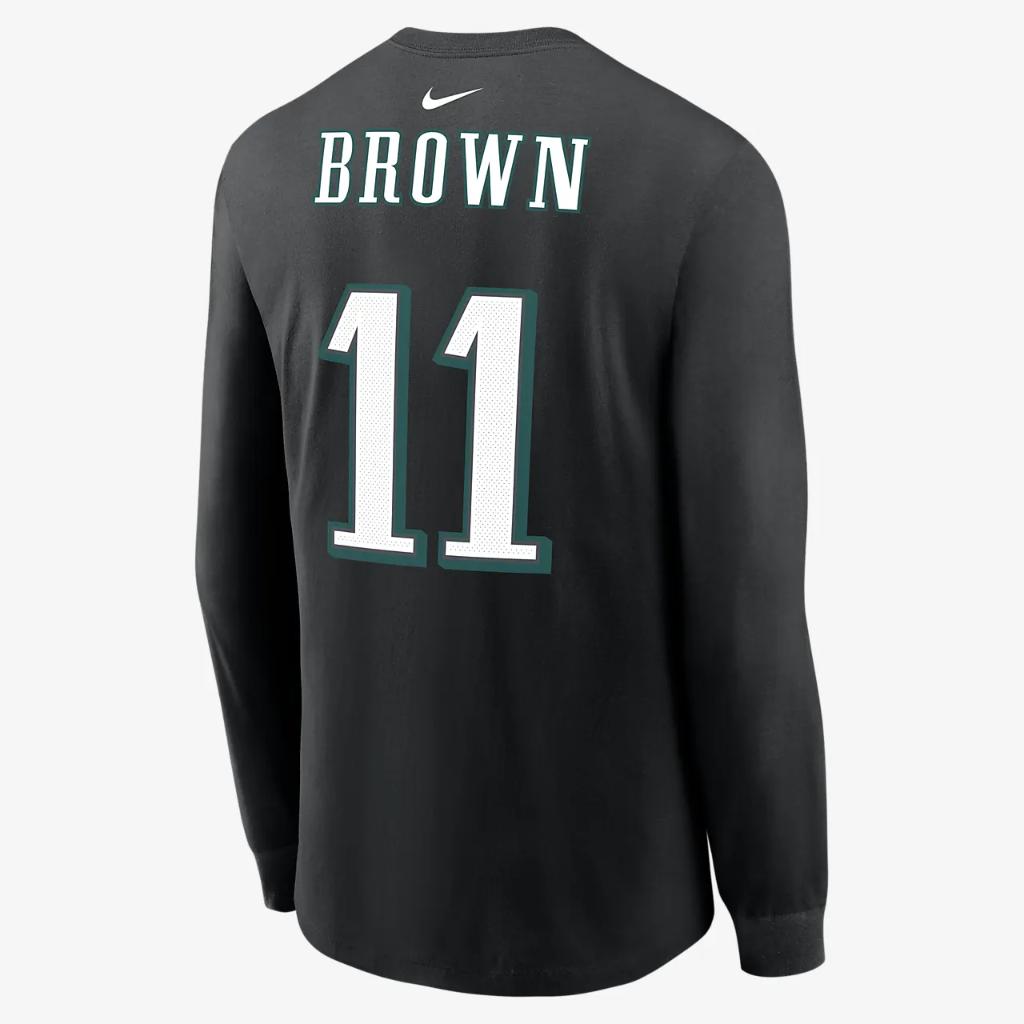 NFL Philadelphia Eagles Super Bowl LVII (A.J. Brown) Men&#039;s Long-Sleeve T-Shirt NKAC00AF86-0B4